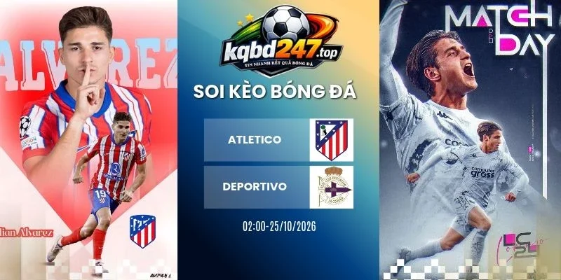 ty le keo atletico vs deportivo la liga 25 10 2026